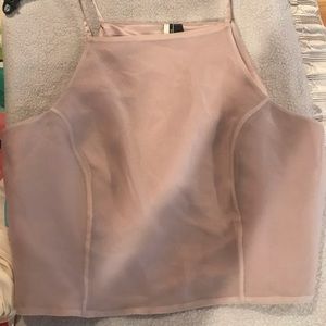 Topshop Silky Lilac Tank Top